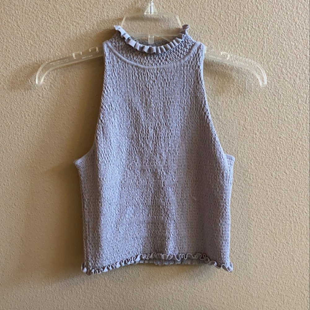 Zara turtle-neck croptop.
